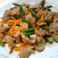 むっひー's cooksnap of when they made 豚肉といんげんのパパっと炒め.