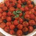 うさまる．'s cooksnap of when they made ローストミニトマトとオリーブのサルサ.