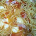 クックB0VPS6☆'s cooksnap of when they made 楽早☆トマトとモッツァレラチーズのパスタ.