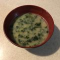 csi47usa's cooksnap of when they made ヘルシー！ほうれん草の味噌汁(チーズ).