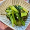 はなぴっち's cooksnap of when they made 小松菜のわさびナムル♪.