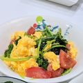 クックP76MQK☆'s cooksnap of when they made ルッコラのマヨ卵炒め.