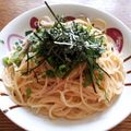 ちのはる's cooksnap of when they made 牛乳で作る!和風めんたいクリームパスタ.