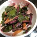 kinako10's cooksnap of when they made 農家の食卓〜ビーツ菜の炒め物〜.