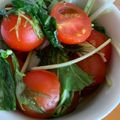 0720まま's cooksnap of when they made 簡単◎トマトと水菜のマリネサラダ.