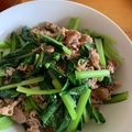 0720まま's cooksnap of when they made 牛肉と小松菜のピリ辛牡蠣油炒め.