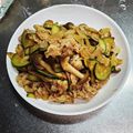 Momotaクック's cooksnap of when they made ズッキーニと豚肉のオイスターソース炒め.
