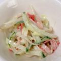 ゆきぽちゃ's cooksnap of when they made きゅうりともやしのカニカマヨ.