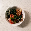 linhua's cooksnap of when they made ほうれん草と焼き鳥缶の和え物.