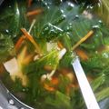 やわり's cooksnap of when they made 時短包丁なし！レタスとベーコンのスープ★.