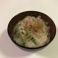 papikun's cooksnap of when they made ＊おかかと葱の卵とじ雑炊＊.
