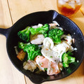 ＫＵＮＩちゃん's cooksnap of when they made 残ったお刺身と野菜で❤️簡単アヒージョ.