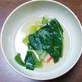 クックP81ONM☆'s cooksnap of when they made 麩と小松菜のお吸い物.