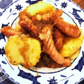 麻婆母神's cooksnap of when they made 新じゃがとソーセージのオニオンソース炒め.
