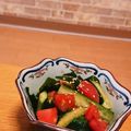 ✿maho✿'s cooksnap of when they made トマトときゅうりの中華風お浸し.
