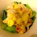 クック5FI59B☆'s cooksnap of when they made チンゲン菜のかに玉あんかけ.