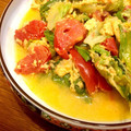 happypokka's cooksnap of when they made トマトとレタスのたまご炒め.
