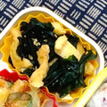 nosso's cooksnap of when they made 塩蔵わかめと油揚げの炒め物.
