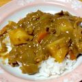 しゅんのま's cooksnap of when they made リンゴジャムで♪お肉ごろごろ甘口カレー.