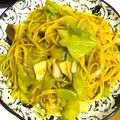夕飯は６時です's cooksnap of when they made キャベツとアンチョビのパスタ.
