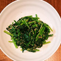 ペキのリリー's cooksnap of when they made 簡単美味♡ほうれん草のごま和え.