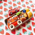 あやちん０８１６'s cooksnap of when they made 消防車のおにぎり弁当☆くるまのキャラ弁当.