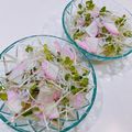 ゆにこーん☆'s cooksnap of when they made かまぼことしらすの貝割れサラダ.