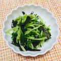 あめにゃん's cooksnap of when they made 三つ葉のナムル♪韓国海苔をかけて.