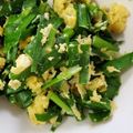 白リス's cooksnap of when they made 簡単5分◎フライパンでふわふわ卵のニラ玉.