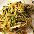 むぃ♪'s cooksnap of when they made 節約過ぎる❣❣もやしと豆苗のピリ旨炒め.