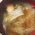 むぃ♪'s cooksnap of when they made しゃきしゃきレタスのお味噌汁.