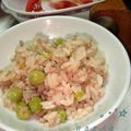 naasa's cooksnap of when they made グリーンピースと豚そぼろの炊き込みご飯♪.