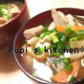 papikun's cooksnap of when they made ✿けんちん汁✿母の味✿（ごま油の香り）.