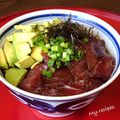 Miiyasusho's cooksnap of when they made 簡単マグロとアボカドの仲良し丼.