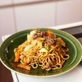 西＊絵子's cooksnap of when they made 子供に免疫アップ！牛肉、人参きのこ焼そば.