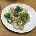 みぃくんのママ's cooksnap of when they made オクラとエノキのナムル.