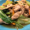 ☆みえぽんぽこりん☆'s cooksnap of when they made ちんげんさいと豚こまのあっさり炒め.