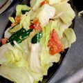 クックX5QI82☆'s cooksnap of when they made 【生姜入り】トマト胡瓜レタスのサラダ.