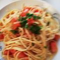 サビエルっ子's cooksnap of when they made フレッシュトマトと生ハムの冷製パスタ.