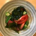 ちはるき27's cooksnap of when they made 旬のトマトとオクラでさっぱり和え物.