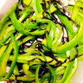 クックC6R9W4☆'s cooksnap of when they made 簡単・ピーマンと塩昆布炒め.