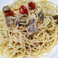 ほそにゃん♪'s cooksnap of when they made アサリのダシでトマトの冷製パスタ.