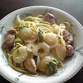 亜久里's cooksnap of when they made 鶏肉とアボガドの豆乳クリーミーパスタ.