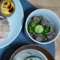 aya152's cooksnap of when they made コリコリ♪砂肝ときゅうりの酢の物.