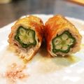 ☆mocha's cooksnap of when they made オクラの豚肉巻き☆.