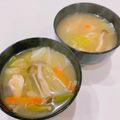 ゆにこーん☆'s cooksnap of when they made めっけもん♪ささみ肉入り味噌汁.