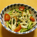 もんしゅしゅ's cooksnap of when they made きゅうりとちくわの大葉和え.