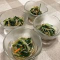 ♡てるてる♡'s cooksnap of when they made 簡単！常備副菜^ ^水菜ともやしナムル風.