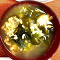 キホママ's cooksnap of when they made ワカメとレタスのかき玉スープ.