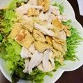 クック4MJ48Z☆'s cooksnap of when they made デリ風☆レンジ塩麹鶏むね肉と水菜のサラダ.